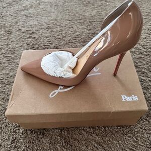 Christian Louboutin Nude Patent Heels